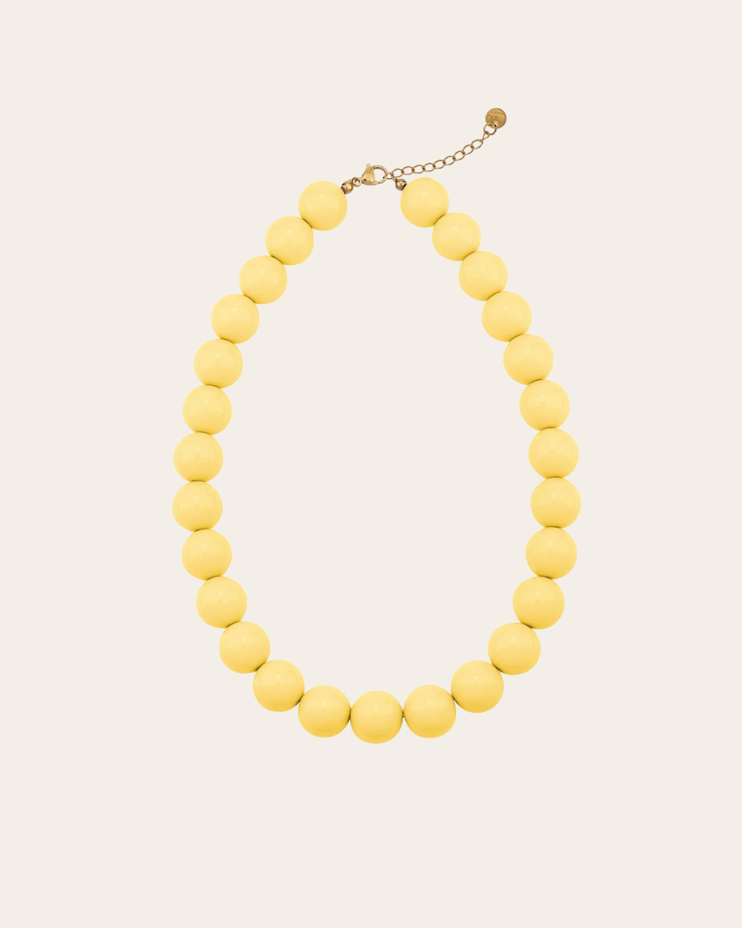 BEADS Kralenketting 15 mm - Geel