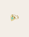 COLORED HEART Ring - Blauw
