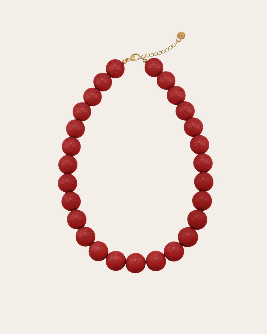 BEADS Kralenketting 15 mm- Wijnrood