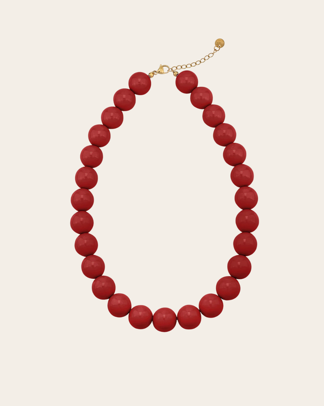 BEADS Kralenketting 15 mm- Wijnrood