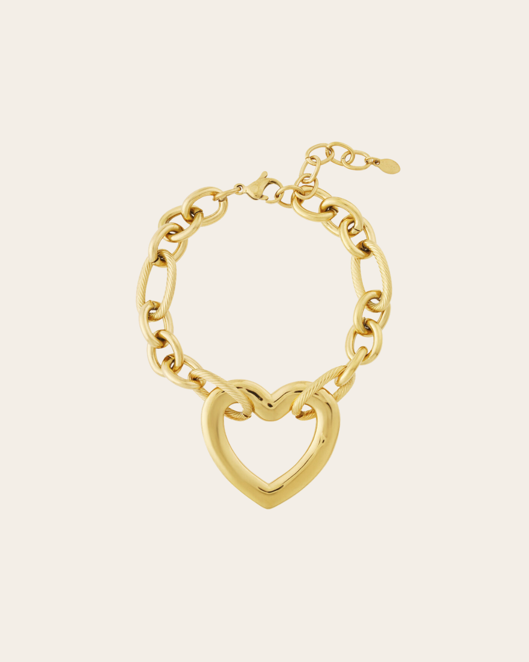 BIG HEART Armband - Stainless Steel