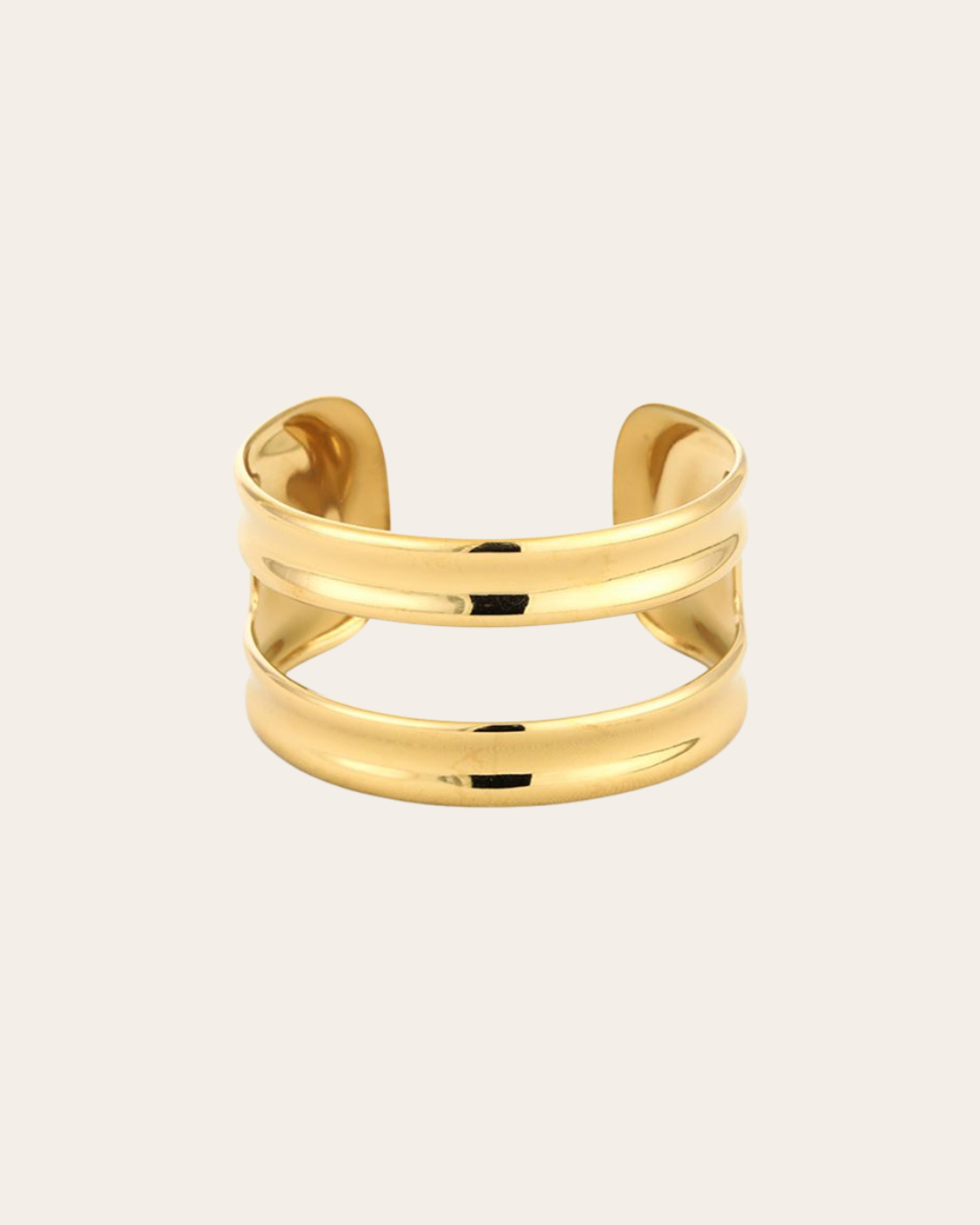 DOUBLE Bangle - Stainless Steel