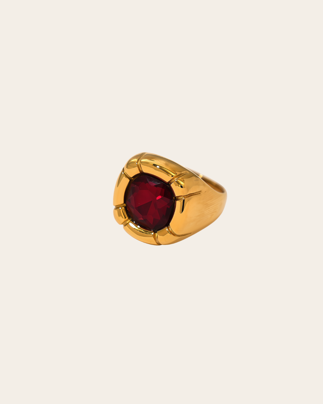 BIG GEM Ring - Rood