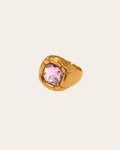 BIG GEM Ring - Roze