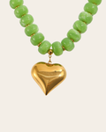 BIG HEART BEADS Ketting - Groen