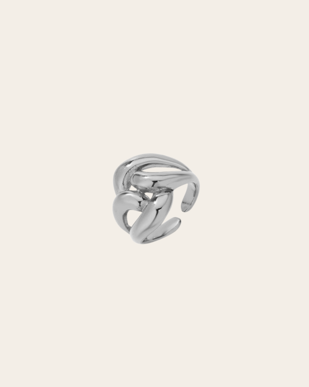 KNITTED Ring - Zilver
