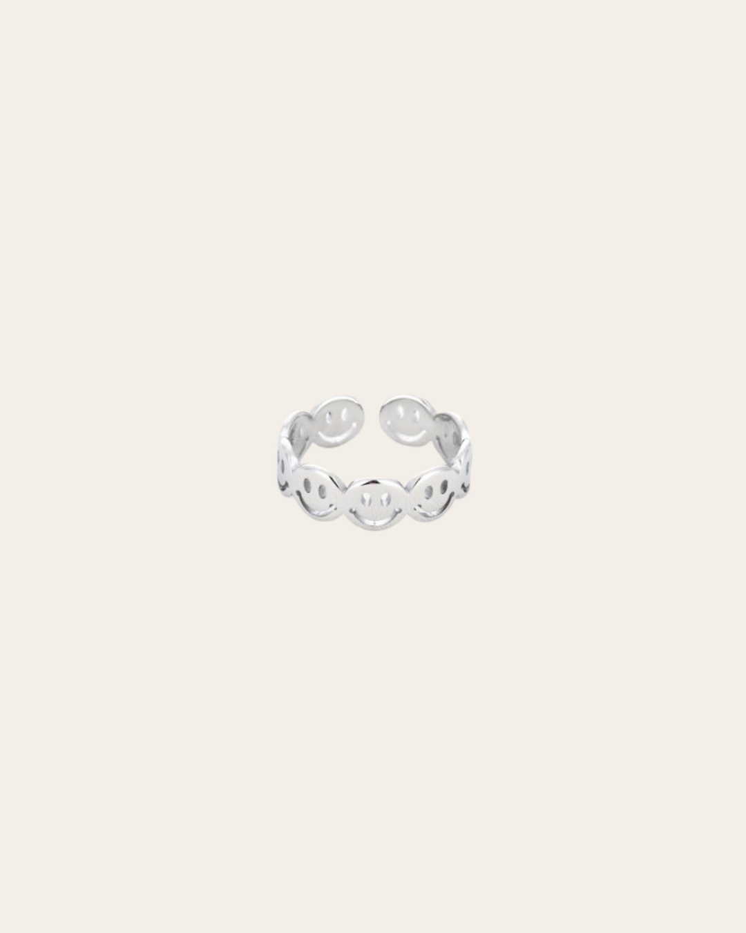 SMILEY Ring - Zilver