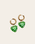 SWEET HEART Oorbellen - Groen