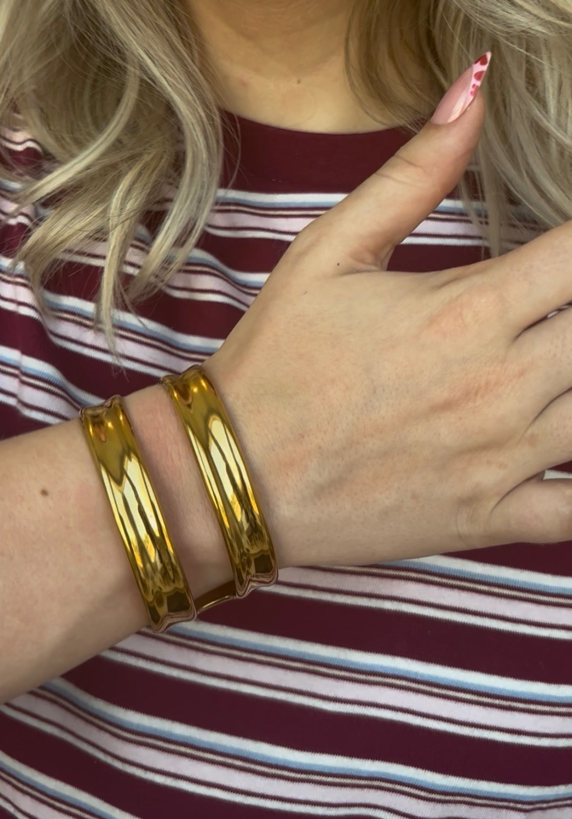 DOUBLE Bangle - Stainless Steel